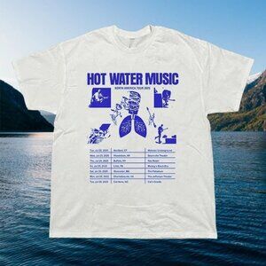 Hot Water Music North American Tour T-Shirt, Rock Band Music Unisex Tee 83